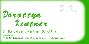 dorottya kintner business card